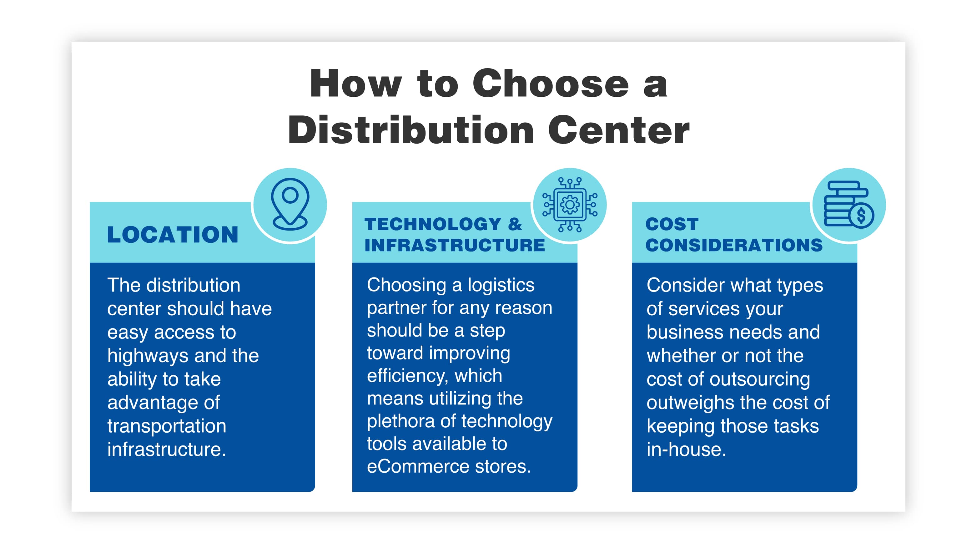 How to Choose a Distribution Center