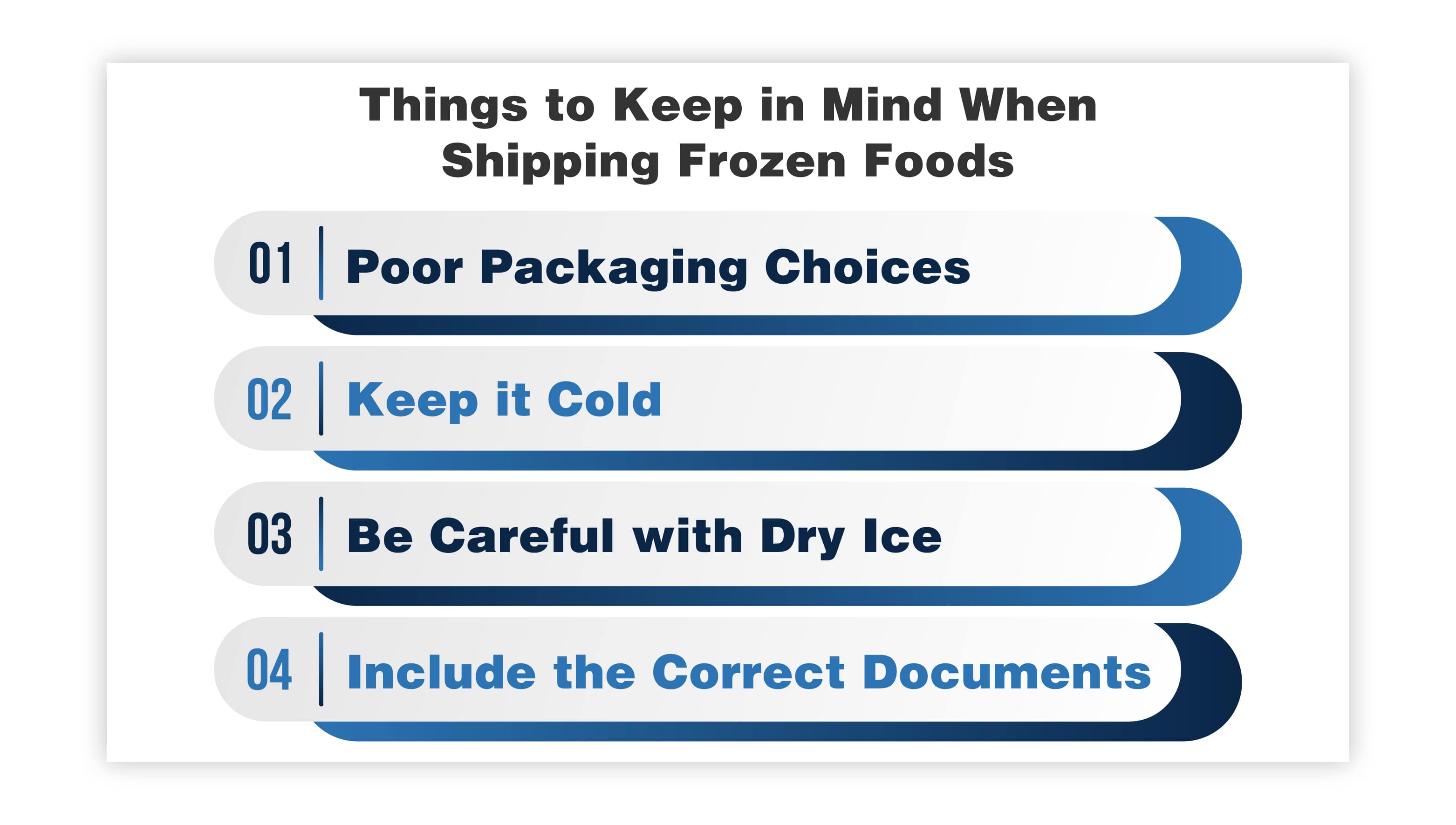 What Are Some Things to Keep in Mind When Shipping Frozen Foods?