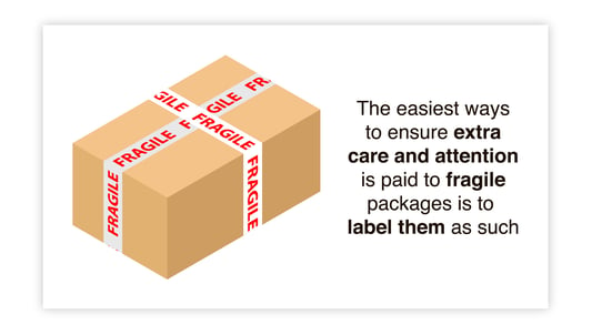 extra care for fragile products