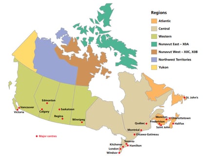 Canadian Shipping Zones